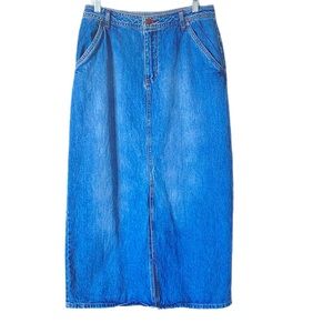 BILL BLASS Vintage Skirt Faded Denim Sz S